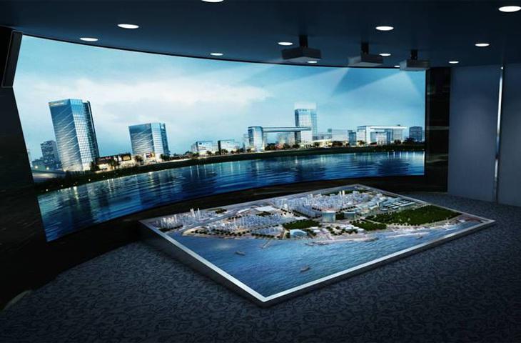 環(huán)幕幕數(shù)字沙盤(pán)