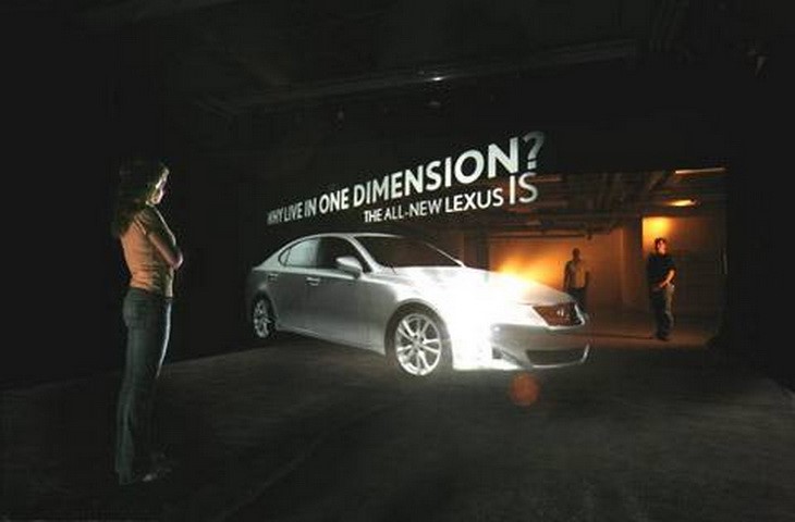  汽車展示幻影成像