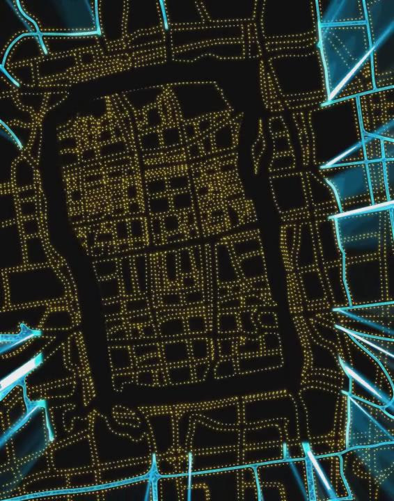 光影數(shù)字沙盤展示蘇州城墻