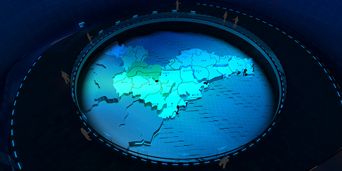 多媒體投影沙盤